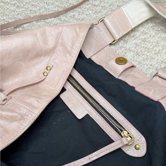Isabel Marant Wardy Pale Pink Double Handle Leather Tote Bag. - Picture 7 of 7